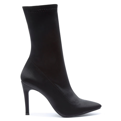 Botas para mujer de calcetin Elisa Licra Negro